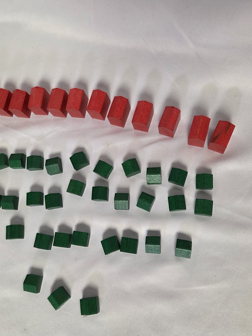Monopoly Deluxe Edition Replacement Wood 12 Hotels & 33 Houses